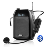 *מגבר קול אלחוטי Bluetooth UHF עם מיקרופון ורמקול נייד* 🎤🔊