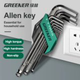 *🔧 סט מפתחות אלן GREENERY – קשת צבעים מורחבת*