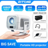 *📽️ מקרן DITONG X3Plus HD – קולנוע ביתי באיכות 4K במחיר שווה!*