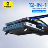*רכזת USB C עם 12 יציאות ו-3 מסכים במקביל – Baseus EH3* 💻🖥️