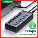 *רכזת USB C עם 7 יציאות ומתגי כיבוי/הדלקה נפרדים* 💻⚡