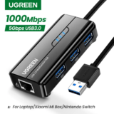 *UGREEN מתאם USB 3.0 רשת + HUB עם חיבור Ethernet 1000Mbps* 🖥️💨
