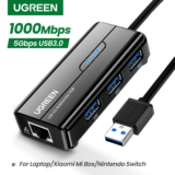 *UGREEN מתאם USB 3.0 רשת + HUB עם חיבור Ethernet 1000Mbps* 🖥️💨