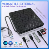 *💿 כונן DVD חיצוני 7 ב-1 – USB 3.0 ומחבר Type C*
