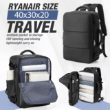 *תיק תא מטען Ryanair 40x30x20 💼 | תיק נסיעות עסקי ללפטופ 15.6"*