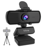 *מצלמת רשת FIFINE איכותית 1440p עם מיקרופון מובנה וחצובה* 🎥