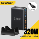 *מטען שולחני 320W עם 8 יציאות – תחנת טעינה חכמה למשרד ולבית* ⚡💼