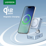 *מטען אלחוטי מגנטי UGREEN Qi2 – 2 במכשיר אחד!* ⚡📱