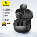 *אוזניות Baseus Bass BS1 – ביטול רעשים פעיל עד 40dB* 🎧