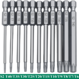 *סט 11 ביטים מגנטיים למברג – ראשים ביטחוניים Torx + שטוח* 🔧