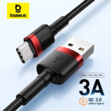 **כבל טעינה מהירה Baseus USB Type C – המהיר והחזק בשוק! ⚡**