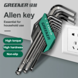 *🔧 סט מפתחות אלן GREENERY – קשת צבעים מורחבת למקצוענים!*
