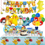 *🎉 ערכת קישוטים מושלמת ליום הולדת פוקימון – פיקאצ'ו ⚡*