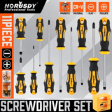 *סט 11 מברגים מגנטיים מקצועיים HORUSDY* 🔧