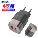 *מטען מהיר 45W עם 2 יציאות – טעינה מהירה במחיר שובר שוק!* ⚡