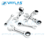 *🔧 מפתח ראצ'ט מיני אולטרה-קצר 6-19mm עם ראש מסתובב*