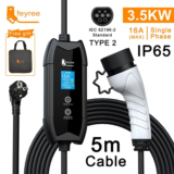 *מטען חשמלי ביתי לרכב חשמלי – Feyree Type2 16A* ⚡🚗