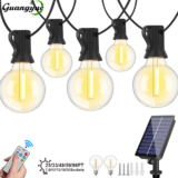 **גирלנדת תאורה סולארית LED G40 – אווירה קסומה לגינה ולמרפסת!** 💡🌟