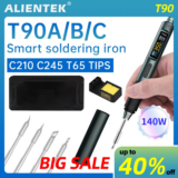 *🔥 מלחם מקצועי ALIENTEK T90B – גרסה משודרגת עם בקרת טמפרטורה מתקדמת*