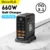 **⚡ תחנת טעינה חכמה 660W – 10 יציאות GaN**