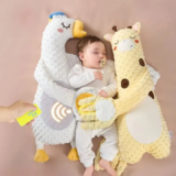 **כרית חכמה לתינוק עם טפיחות אוטומטיות + שלט רחוק** 👶🏻✨
